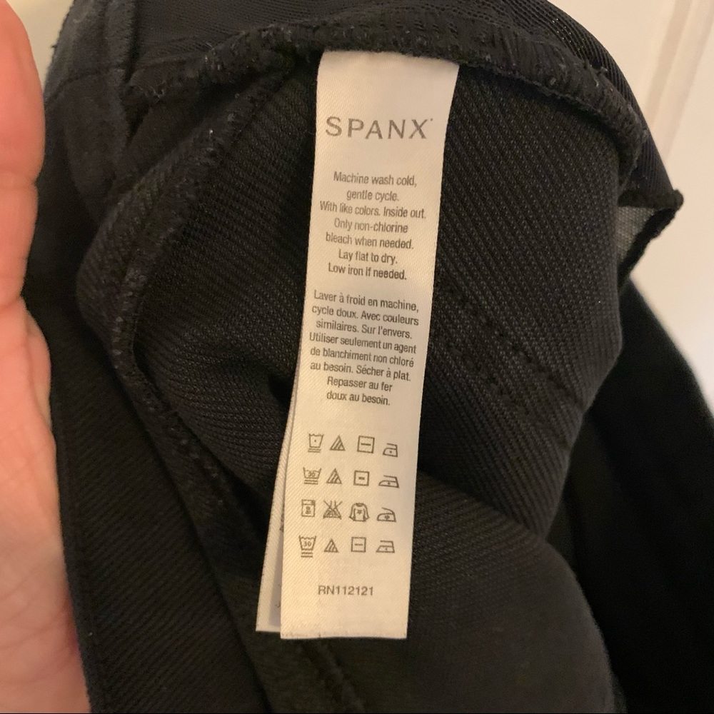 SPANX Black Pointe Knit Pants 429 - Picture 6 of 8